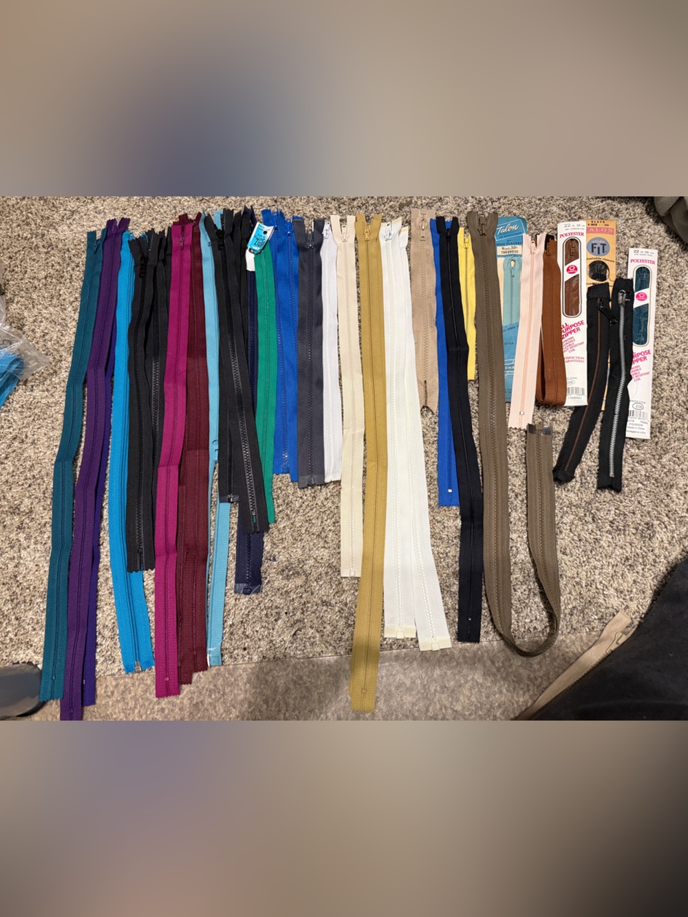 Multicolor Zippers